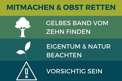 Grafik Mitmachen und Obst retten - © ZEHN Grafik Mitmachen und Obst retten