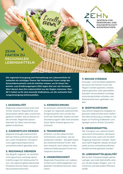 Faktenblatt REGIO - © ZEHN Faktenblatt REGIO