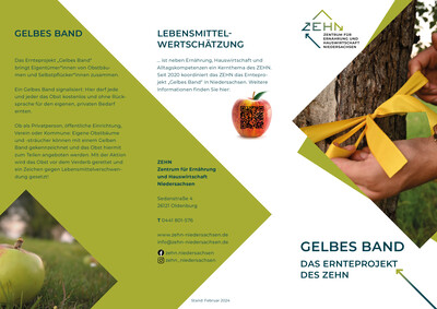 Flyer Gelbes Band - © ZEHN Flyer Gelbes Band